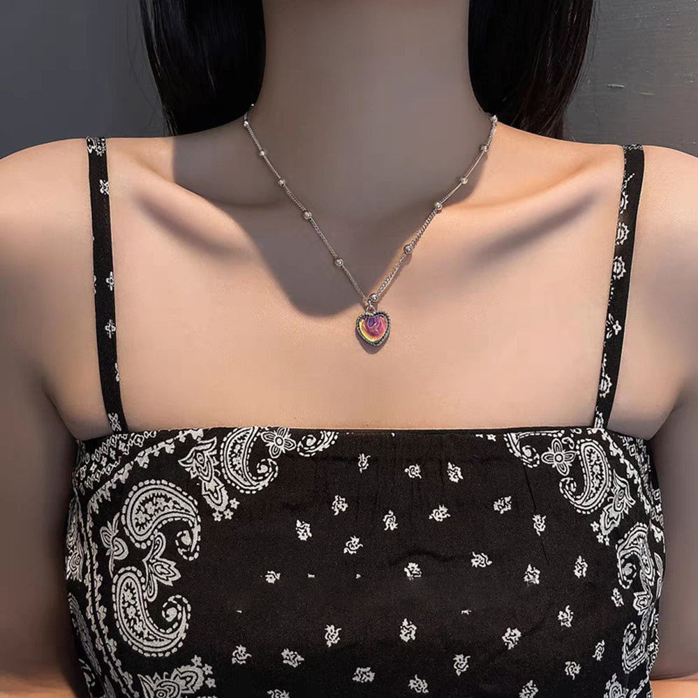 Temperature Sensing Color Changing Mood Necklace Necklaces Claire & Clara 