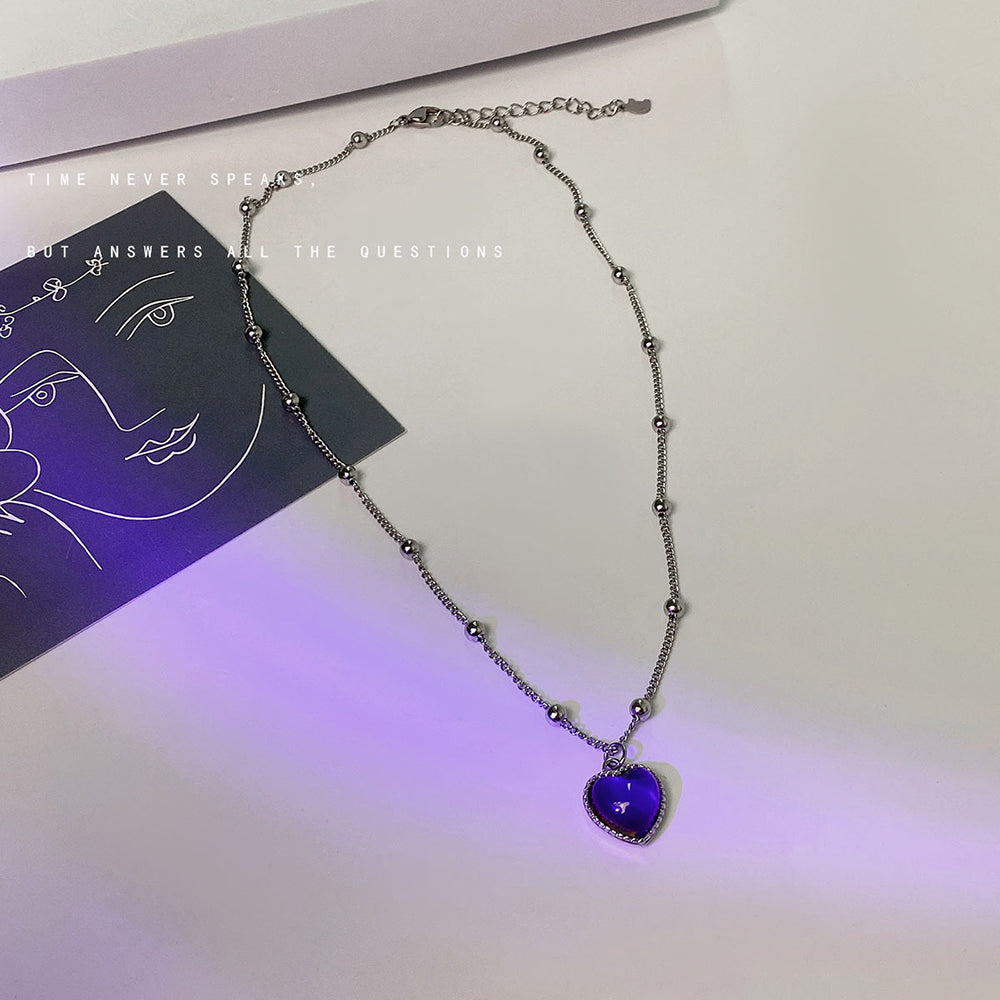 Temperature Sensing Color Changing Mood Necklace Necklaces Claire & Clara 