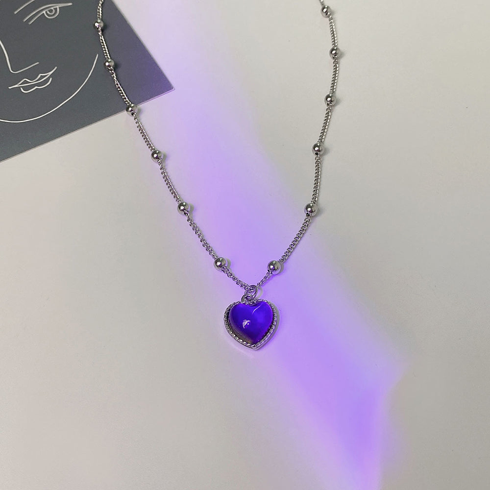 Temperature Sensing Color Changing Mood Necklace Necklaces Claire & Clara 