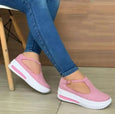 Terisa Soft Platform Wedges Shoes Shoes Claire & Clara US 4.5 Pink 