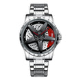 THE DUEL Spinning Wheel Hub Conceptual Watch Watches Claire & Clara Ferrari Red Silver Wheel Hub 