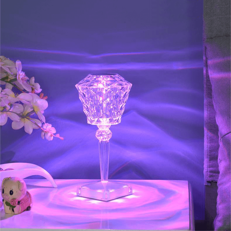 The Gift of Light Crystal Lamp Lamps Claire & Clara Rose B 16 Colors 