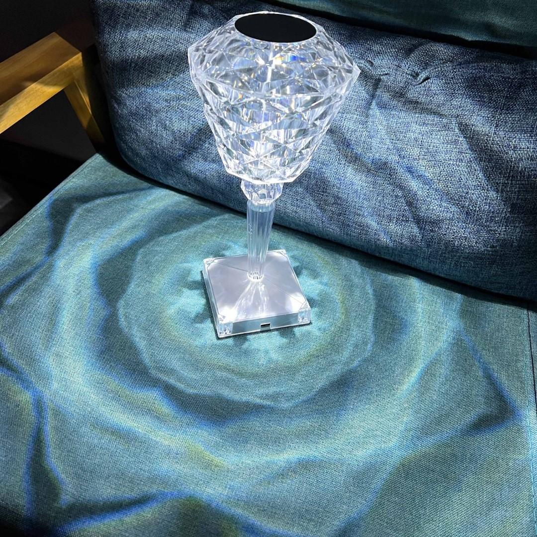 The Gift of Light Crystal Lamp Lamps Claire & Clara Rose B Tricolors 