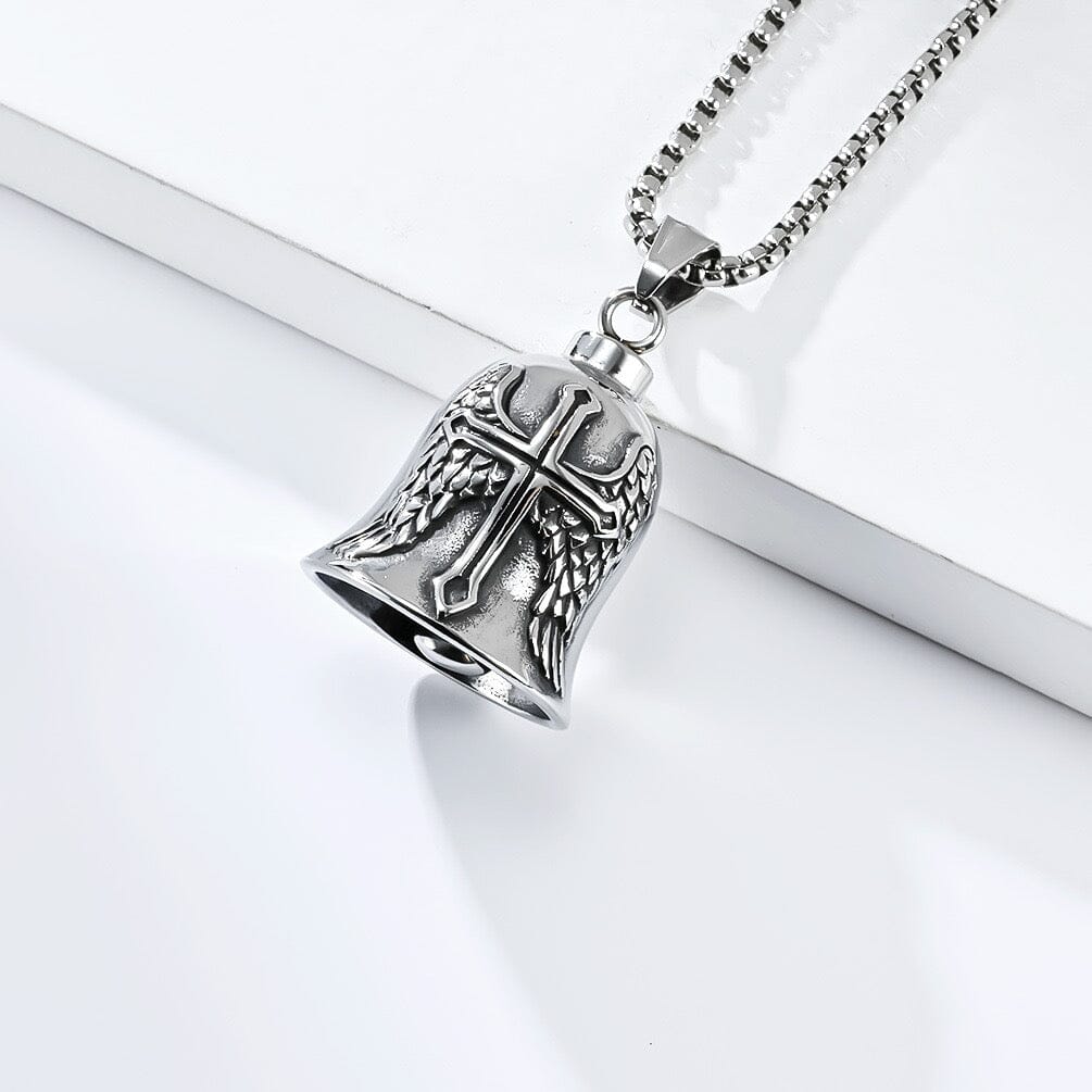 Vintage Bell Titanium Steel Necklace Necklace Claire & Clara Cross 