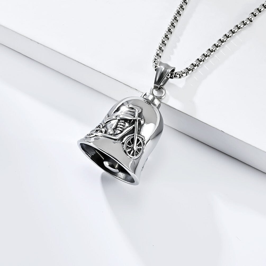 Vintage Bell Titanium Steel Necklace Necklace Claire & Clara Motorcycle 