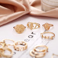 Vintage Bohemian Stacking Ring Set of 15 Rings Claire & Clara 