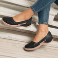 Wedge Cutout Vintage Sandals Shoes Claire & Clara US 5 Black 