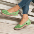 Wedge Cutout Vintage Sandals Shoes Claire & Clara US 5 Green 