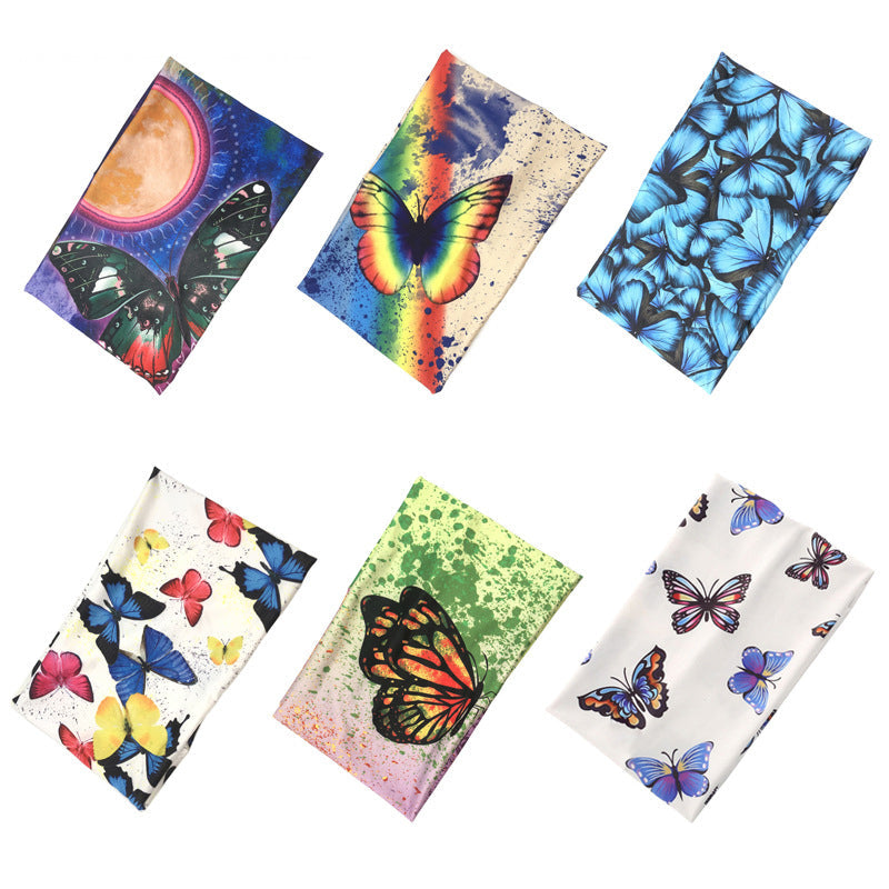 Wide Boho Butterfly Stretch Hairband Headbands Claire & Clara 
