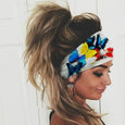 Wide Boho Butterfly Stretch Hairband Headbands Claire & Clara White 