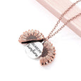 YOU ARE MY Sunshine Sunflower Necklace Necklace Claire & Clara Rose Gold 